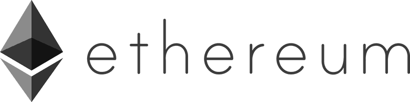 Логотип ETH в альбомной ориентации (серый)