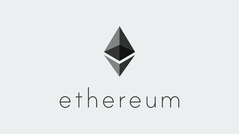Логотип ETH в книжной ориентации (серый)