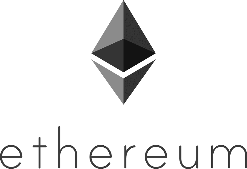 Логотип ETH в книжной ориентации (серый)